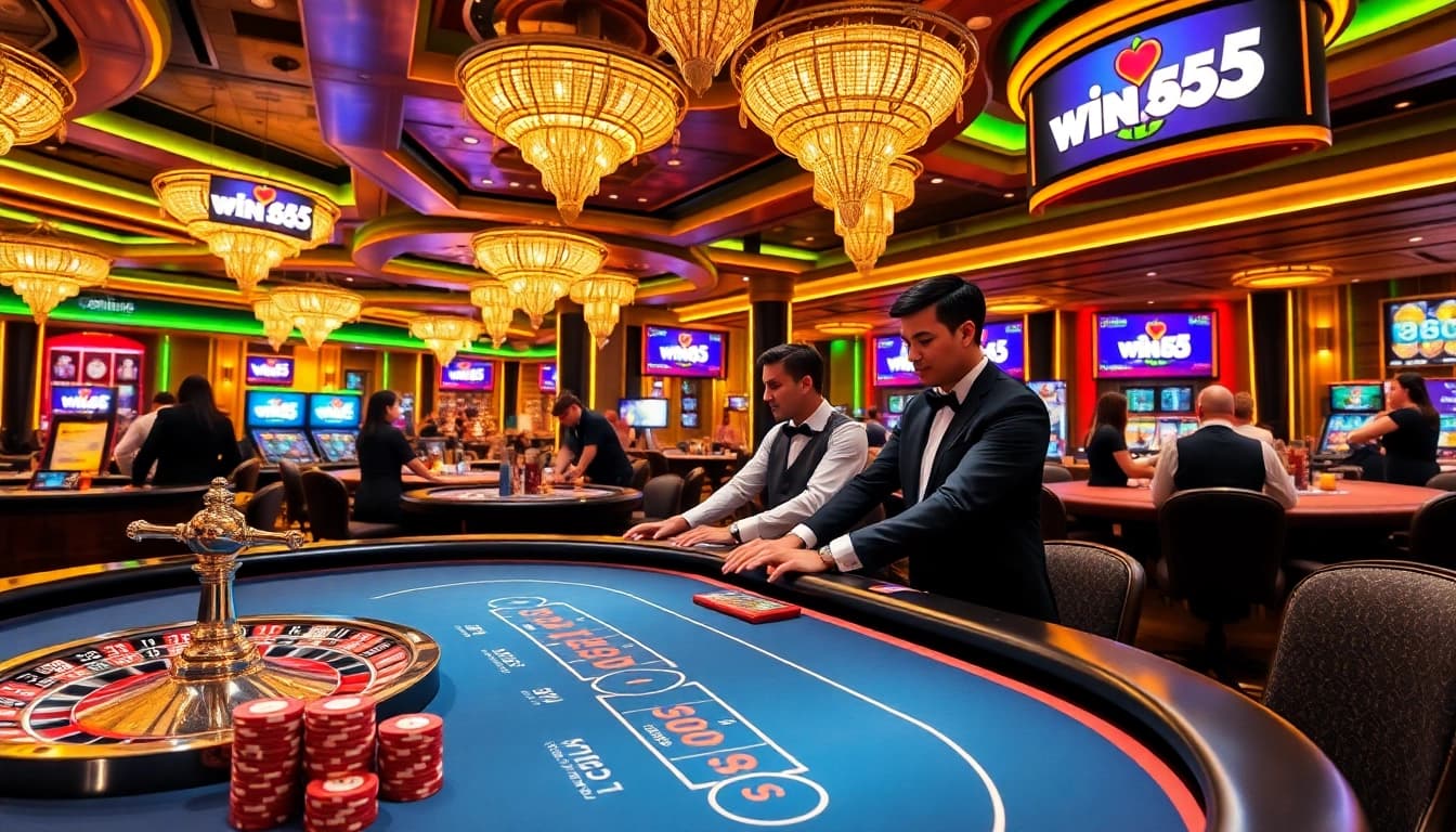 Experience the excitement of the win55 club with live casino games and vibrant action.