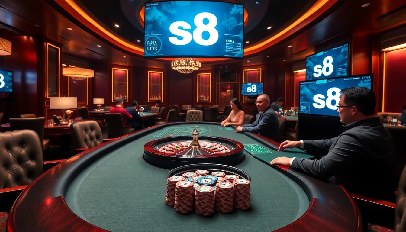 Experience the thrill of gambling with S8 at a vibrant casino.