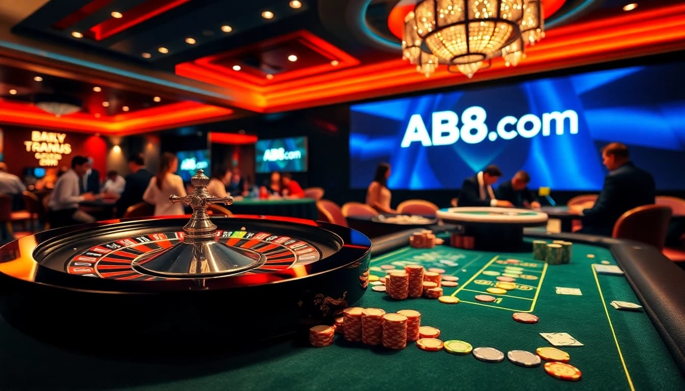 Experience the excitement of ABC8 com with casino games like roulette and poker.