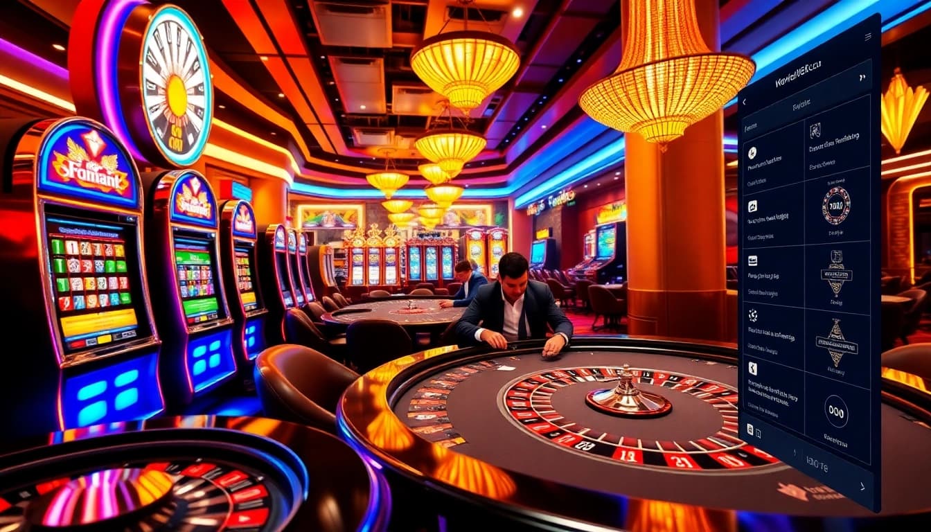 XIN88 online gambling platform overlaying a luxurious casino environment with engaging gameplay.