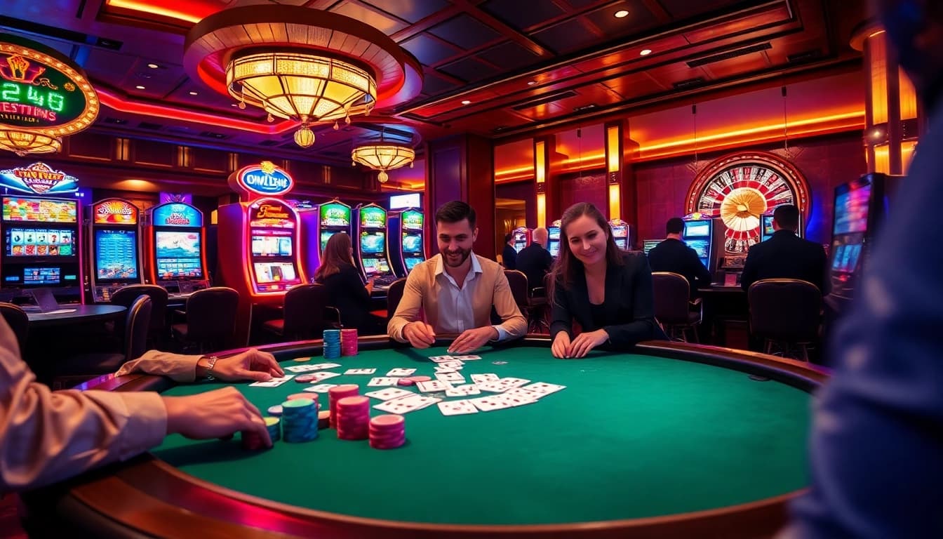 Sao789 offers an exciting gambling experience with vibrant poker tables and dazzling slot machines.