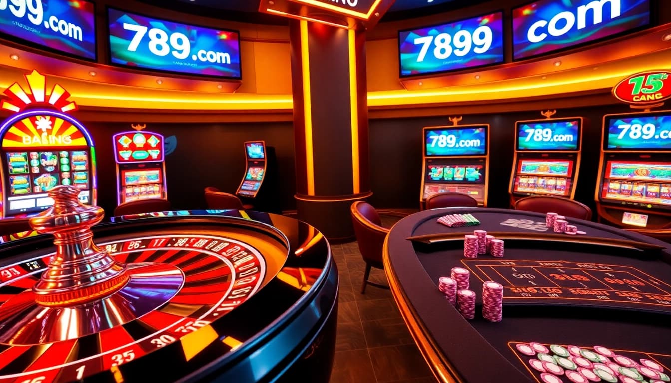 Engage in thrilling gaming at 789f.com with a vibrant casino atmosphere.