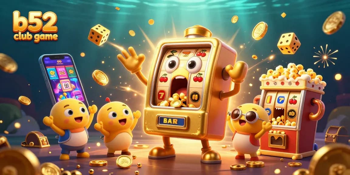 Experience exciting jackpots in the b52 club game with vibrant 3D characters and dynamic casino elements.