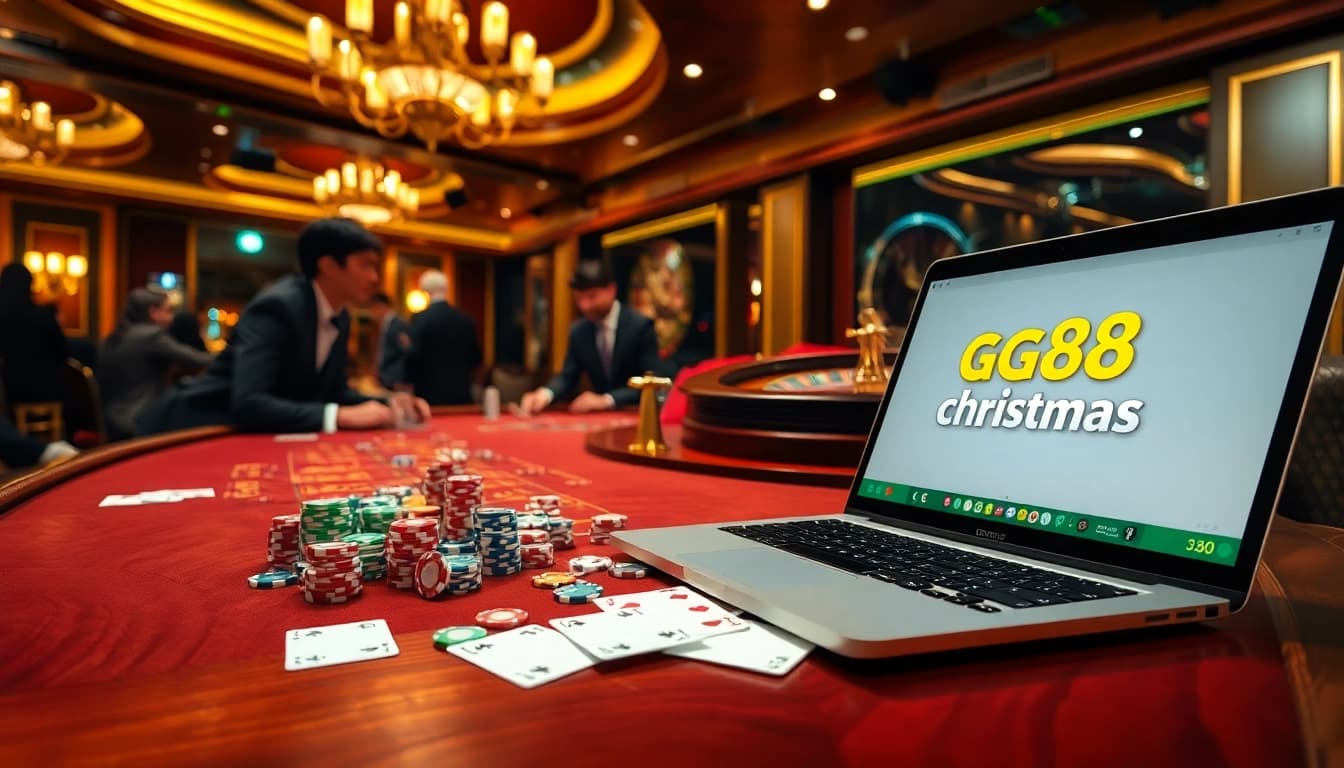 Experience thrilling gameplay at gg88.christmas with vibrant casino tables and exciting betting action.