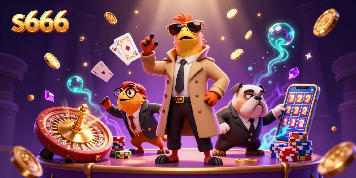 Experience thrilling gaming at s666 with raptors in disguise entering a VIP casino lounge.