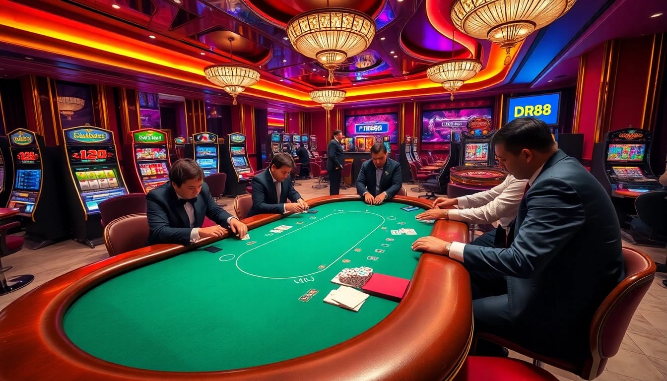 Experience exciting gameplay at the luxurious DR88 online casino with high-stakes poker tables.