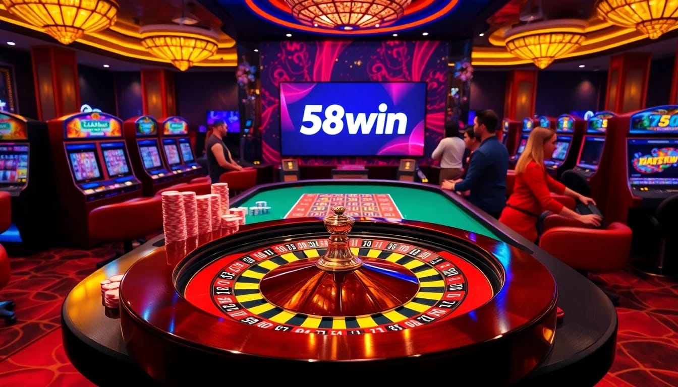 Experience the excitement of 58win with vibrant casino tables and thrilling gameplay.