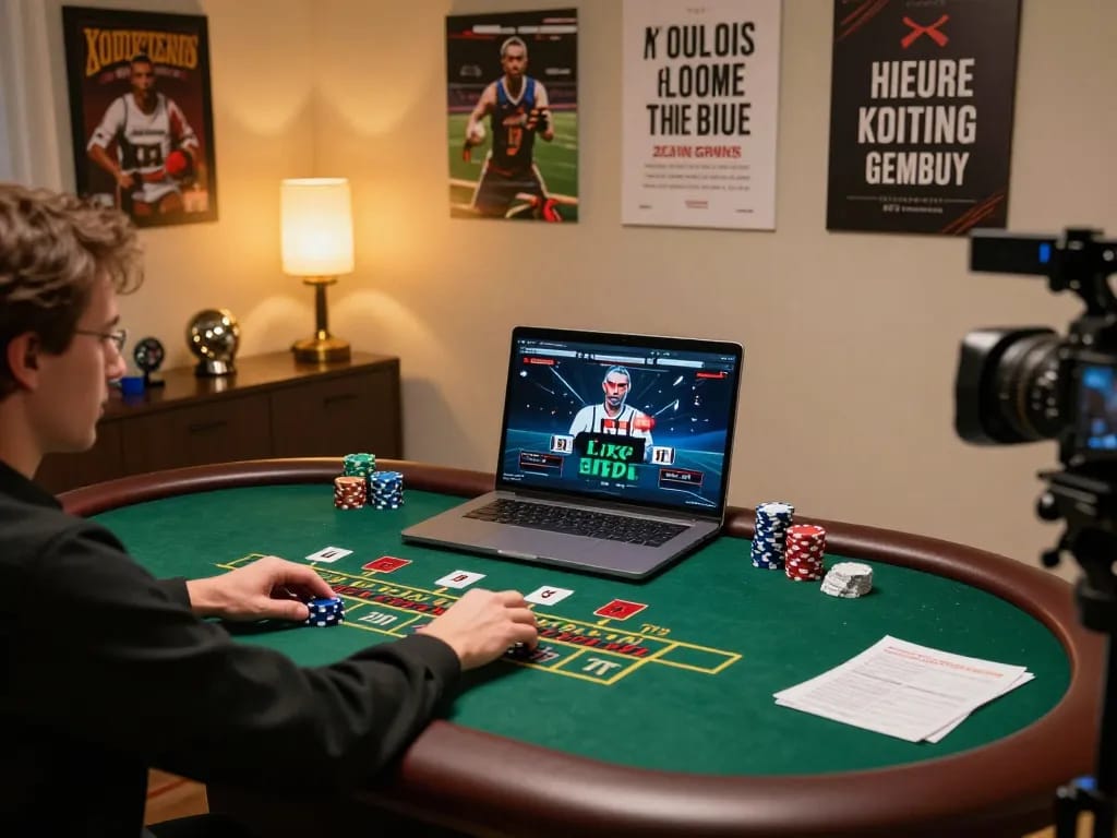 Person engaging in strategic gameplay at open88 online casino with live dealer blackjack