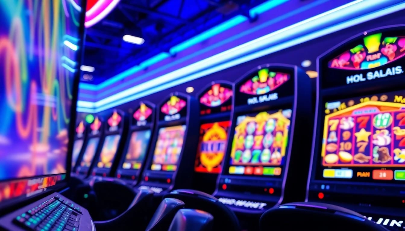 Exciting online gaming scene featuring vibrant doaslot machines and immersive graphics.