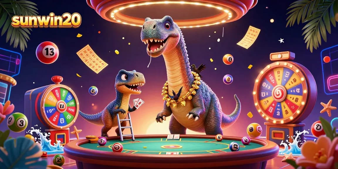 Experience thrilling gaming adventures with sunwin20 featuring a vibrant 3D casino environment and dynamic lottery action.