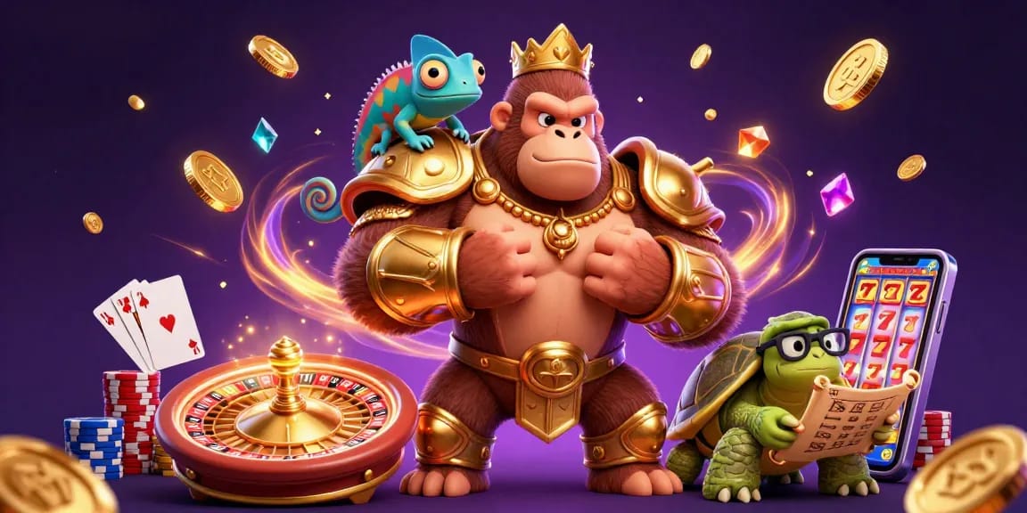Experience the thrill of hit club casino with a rich, dynamic gaming scene featuring a mighty king and magical elements.