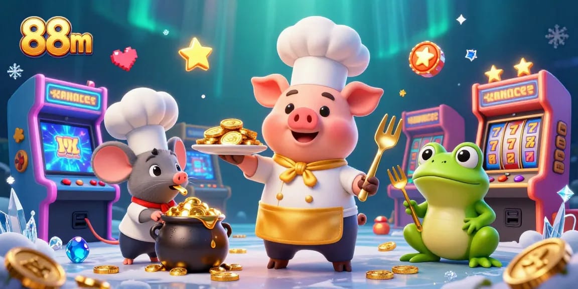 Win big at 88m with vibrant characters and immersive gambling experiences featuring gold coins and casino themes.