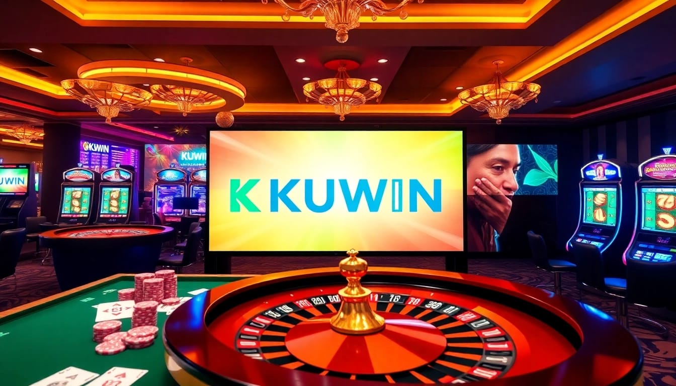 Play exciting games at KUWIN's professional online casino environment filled with vibrant tables and engaging visuals.
