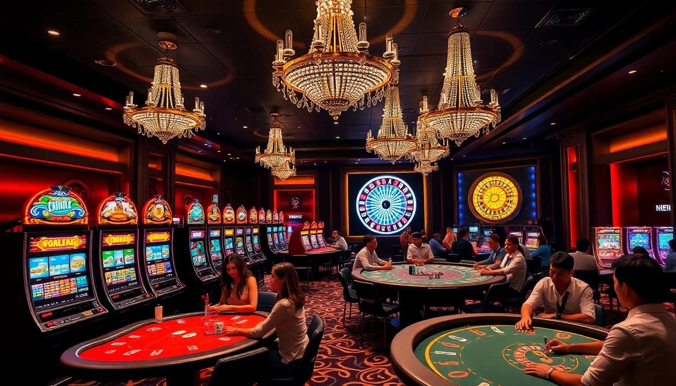 Experience the excitement of gambling at the Plataforma 7HH Confiável with vibrant casino visuals.