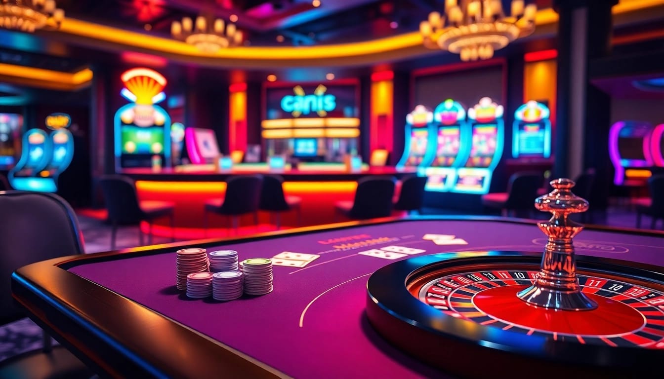 Experience the luxury and excitement of online gambling with https://cm88net.com/ casino elements, showcasing vibrant table games.
