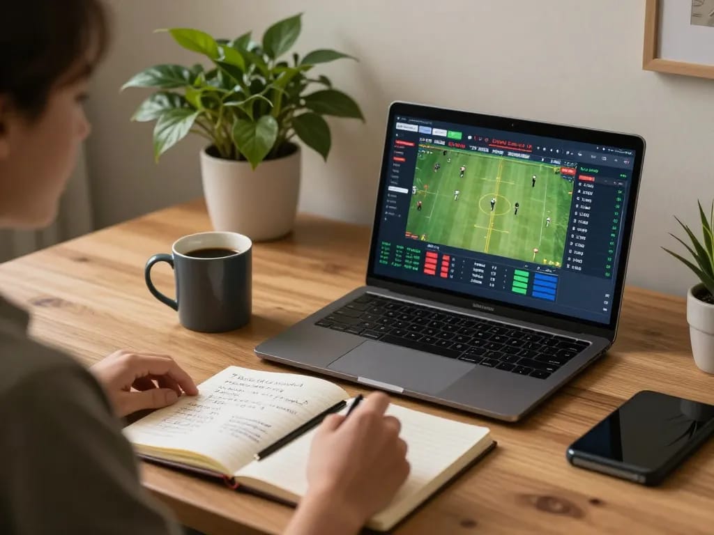Online betting on 777vip-br, showcasing a user engaging with live sports odds on a laptop