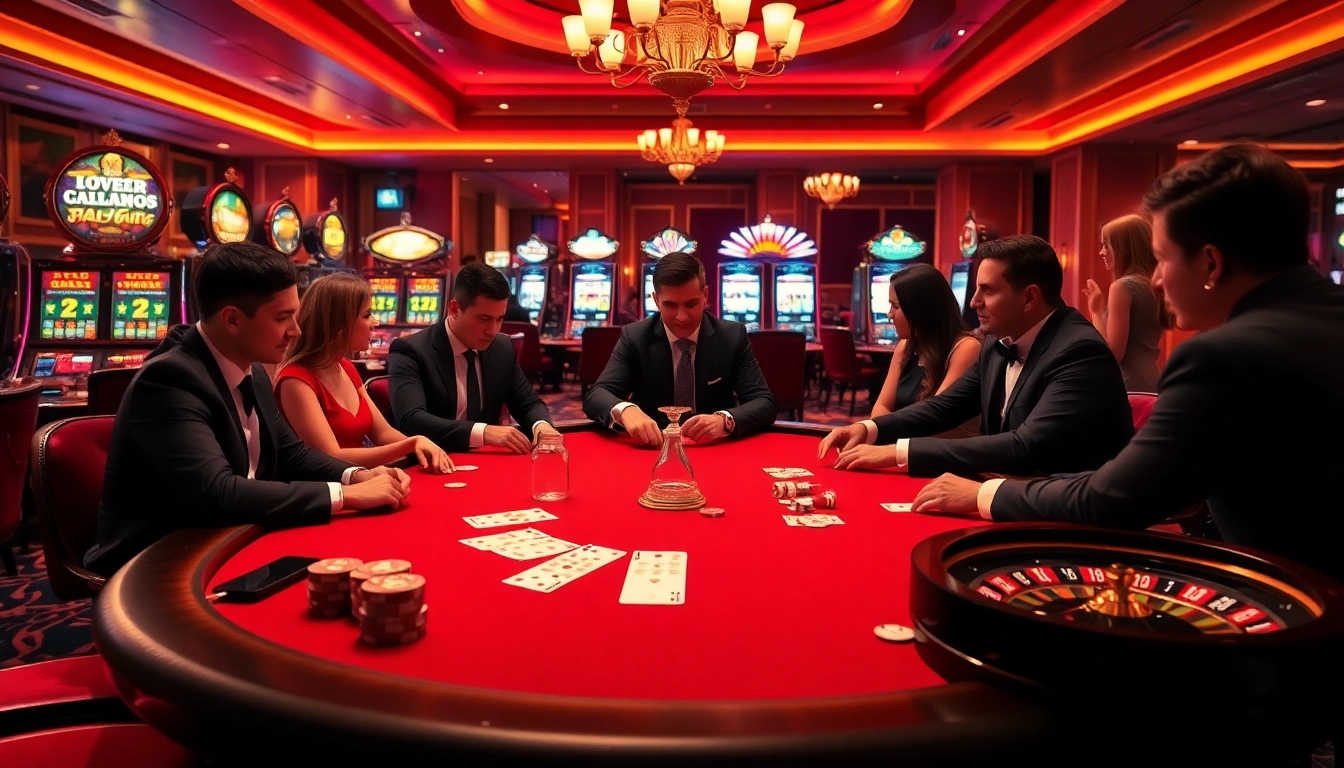 Engage with the luxurious atmosphere of the casino at https://hello88k.blog featuring an exciting poker game.