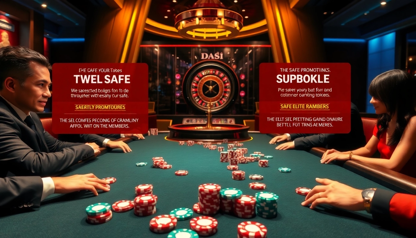 KJC's vibrant casino scene with elite gamblers at a poker table and exciting roulette wheel.