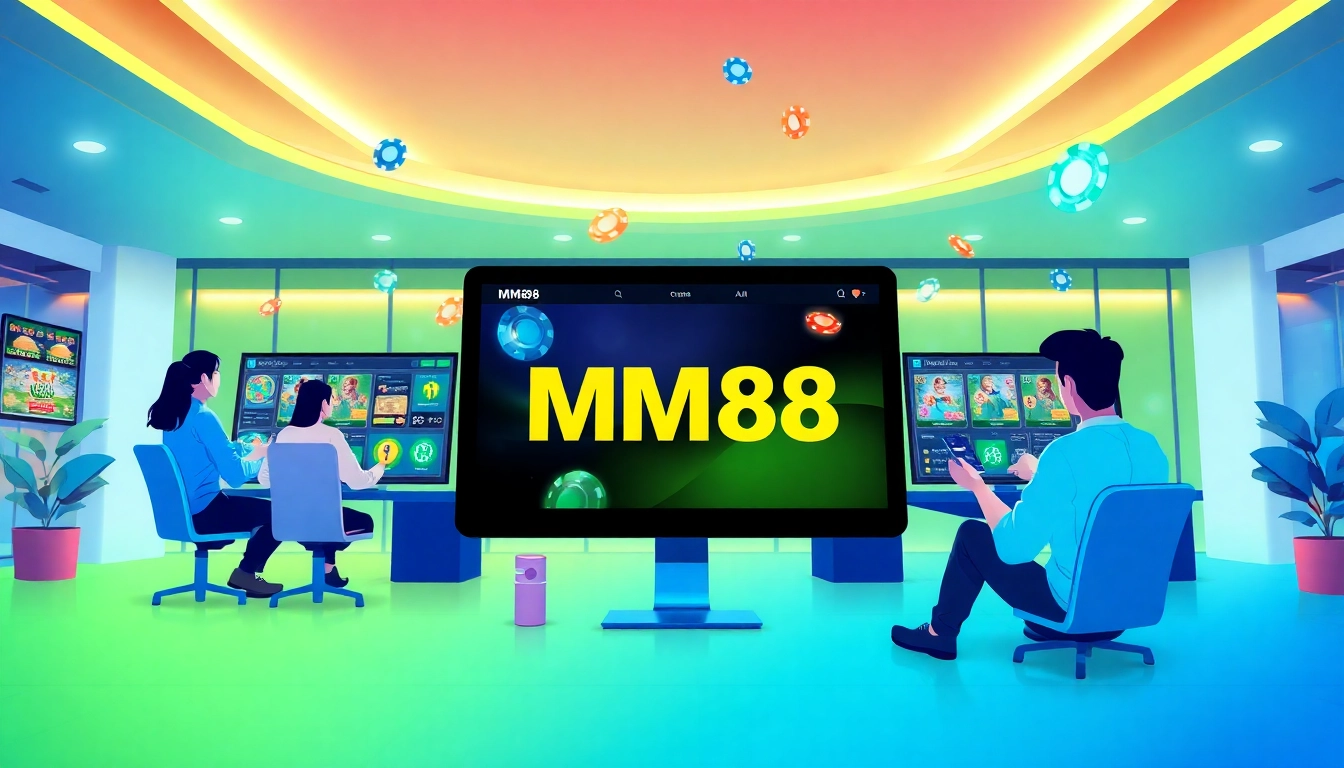 Discover engaging online betting experiences at https://mm88.agency/ with vibrant visuals of user interaction.