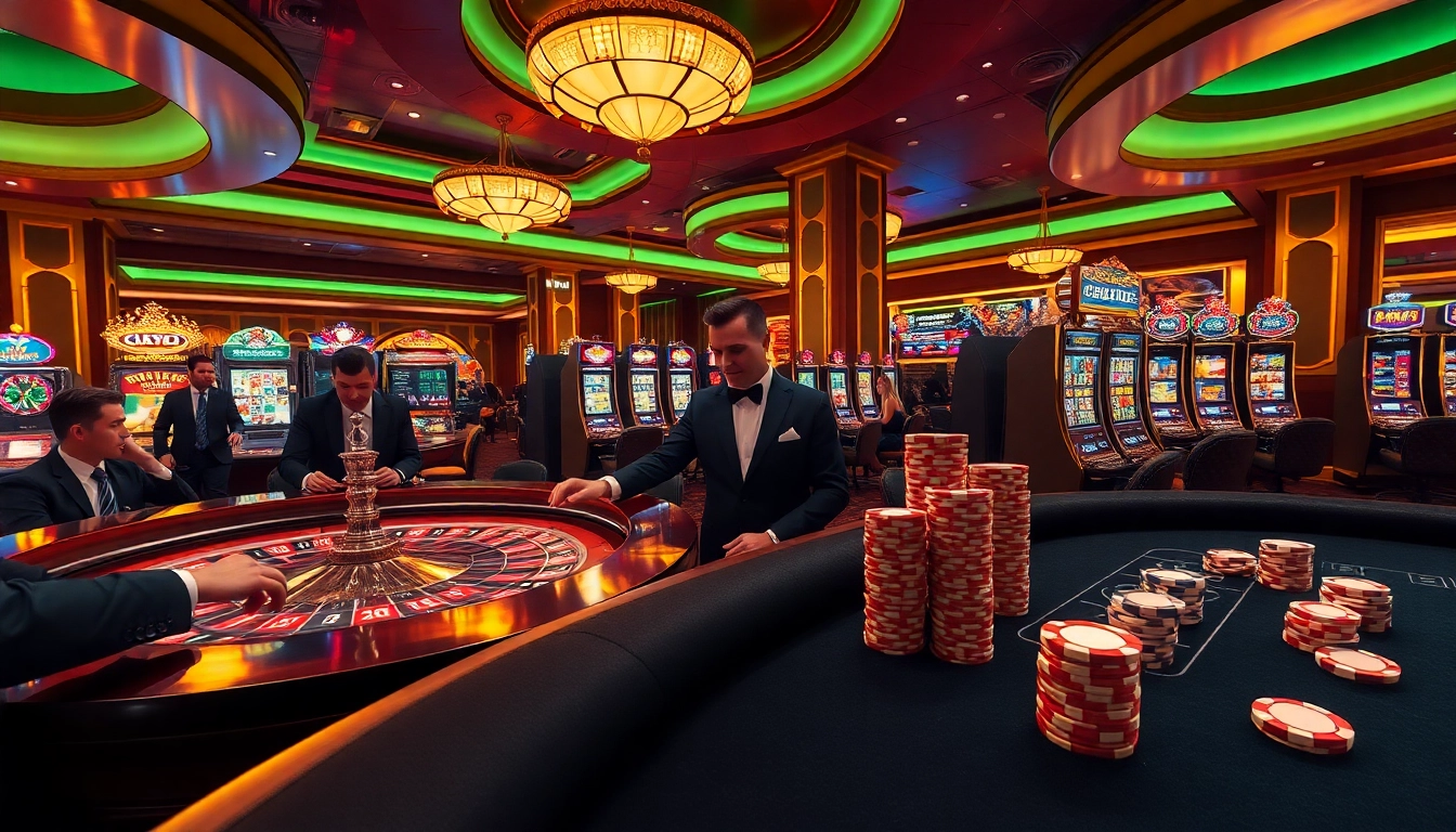 Engaging players at a luxurious casino table showcasing sv88 tv gaming experience.