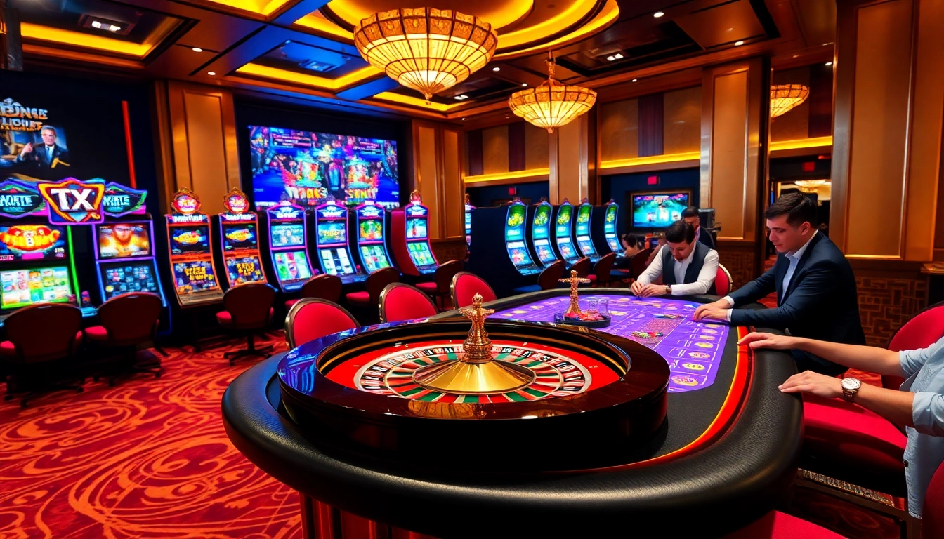 Experience winning moments at TX88's vibrant casino scene filled with excitement and lavish games.