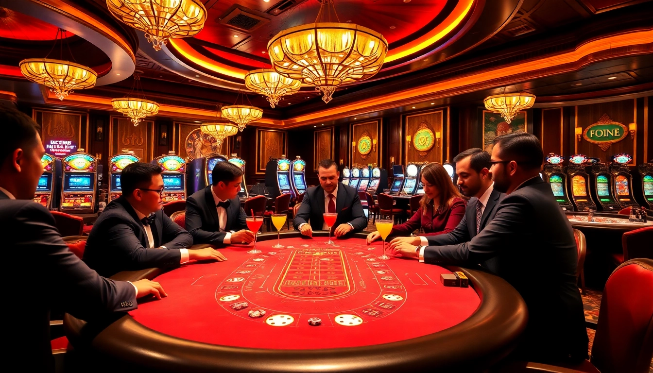 Experience the elegance of f168.com with high-stakes poker games and vibrant casino atmosphere.