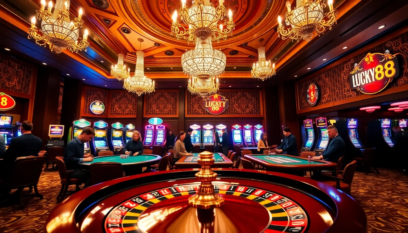 Experience the thrill of Lucky88 as players engage in exciting casino games and bets.