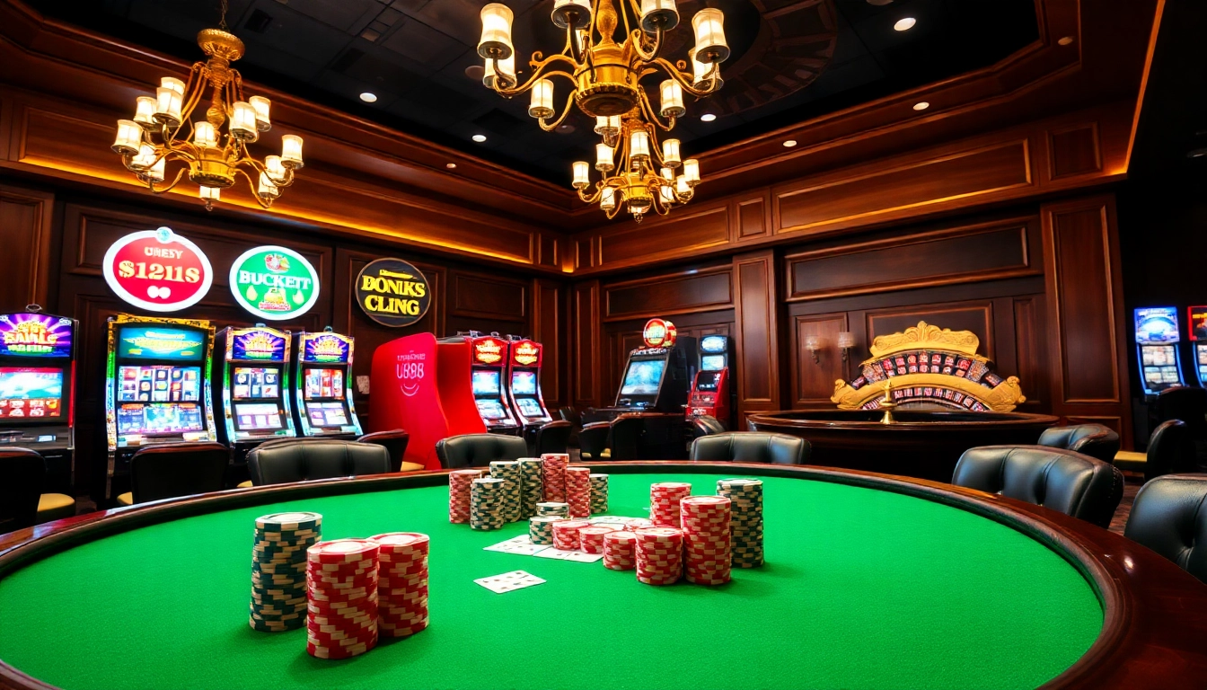 Experience the thrill of U888 at a luxury casino table with vibrant poker chips and exciting gameplay.