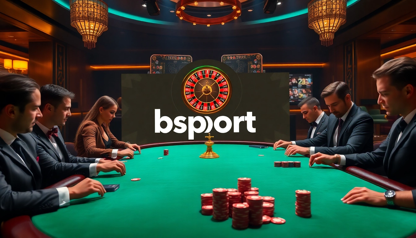 Enjoying an engaging game at a luxurious casino, highlighting bsport login for seamless access.