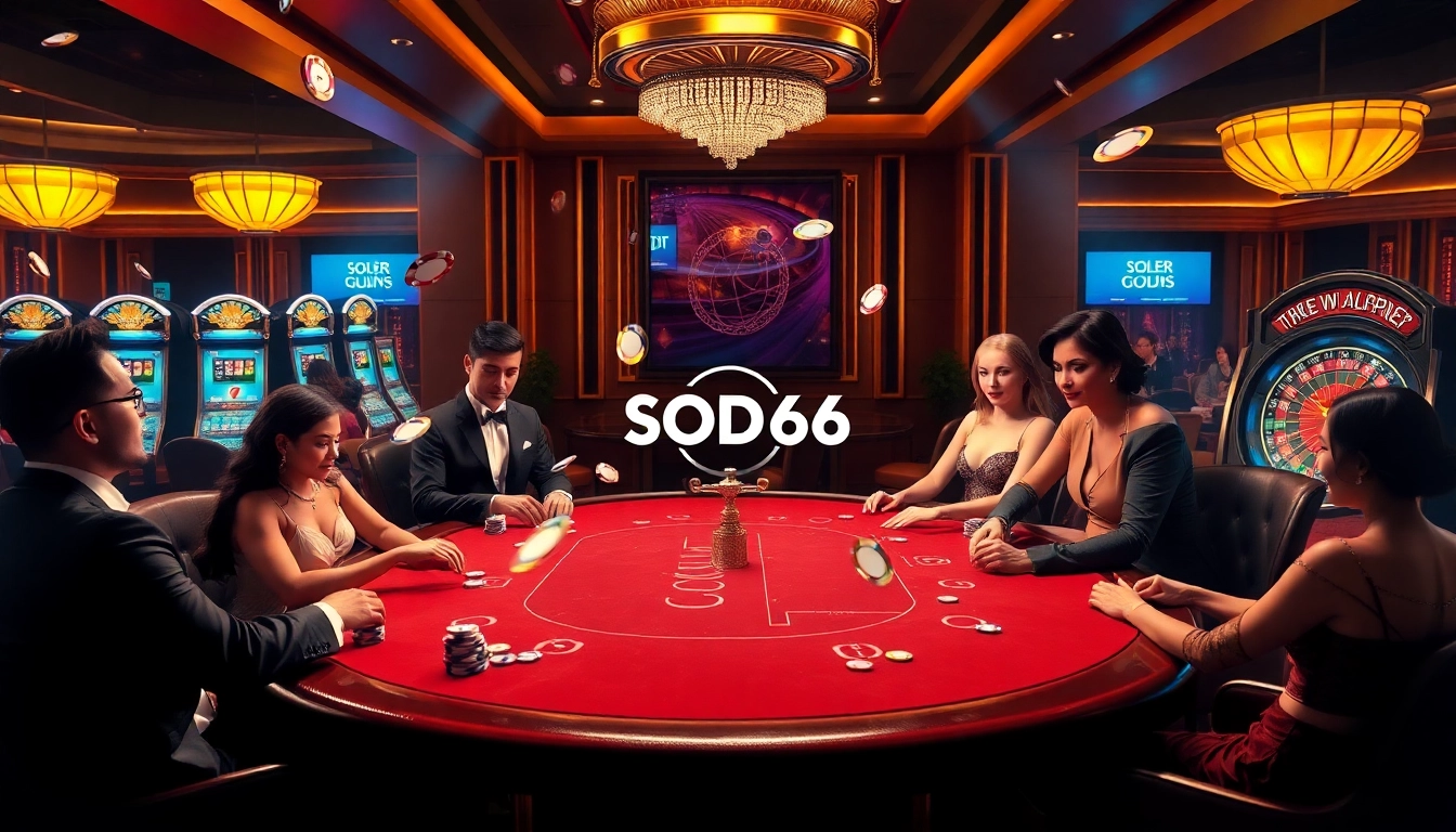 Engage with the thrill of SODO66 casino gaming, where players enjoy dynamic poker and exciting slots in a luxurious setting.