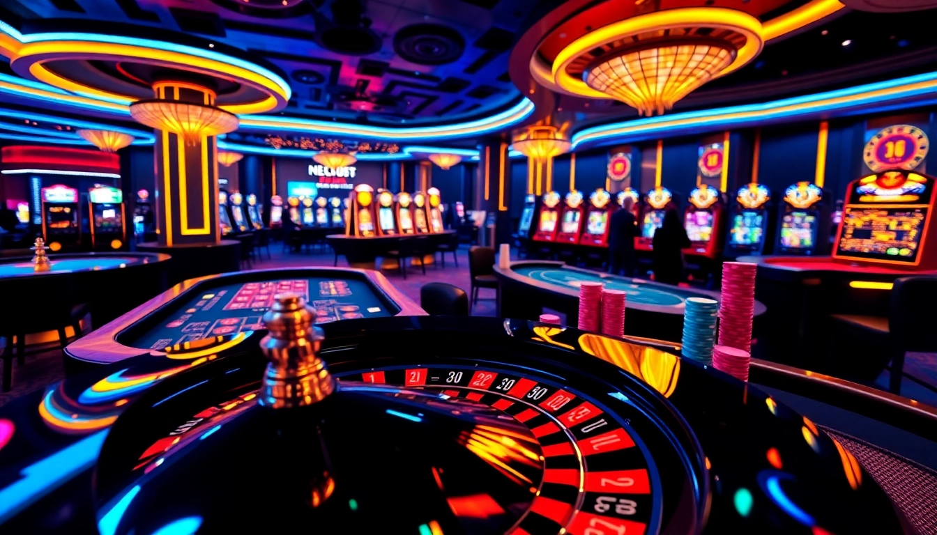 Experience a sophisticated gaming environment showcasing game ai technology with roulette and poker.