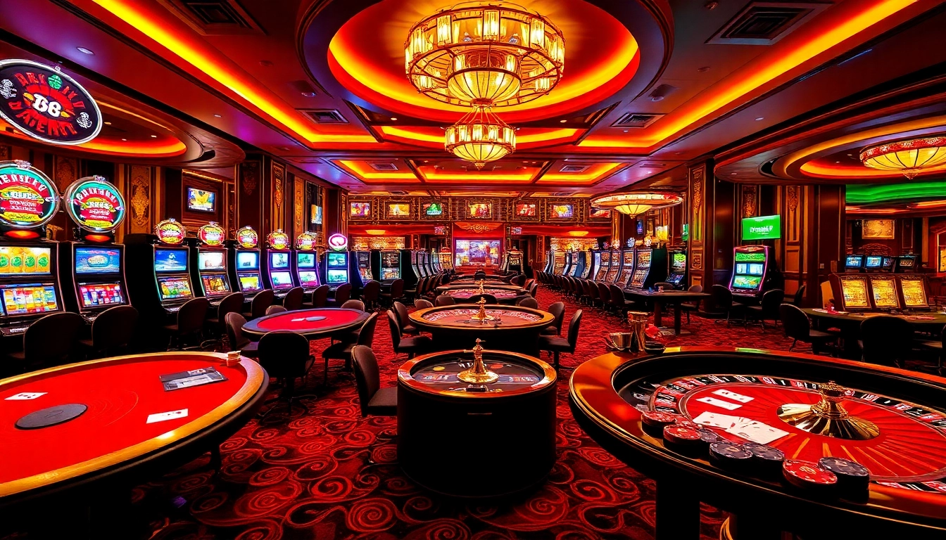 Experience the thrill of TG 88 casino gaming with high-stakes poker tables and vibrant slot machines.