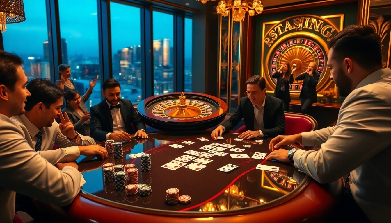 Experience the thrill of 79KING with an exciting poker game setting featuring vibrant chips and luxurious decor.