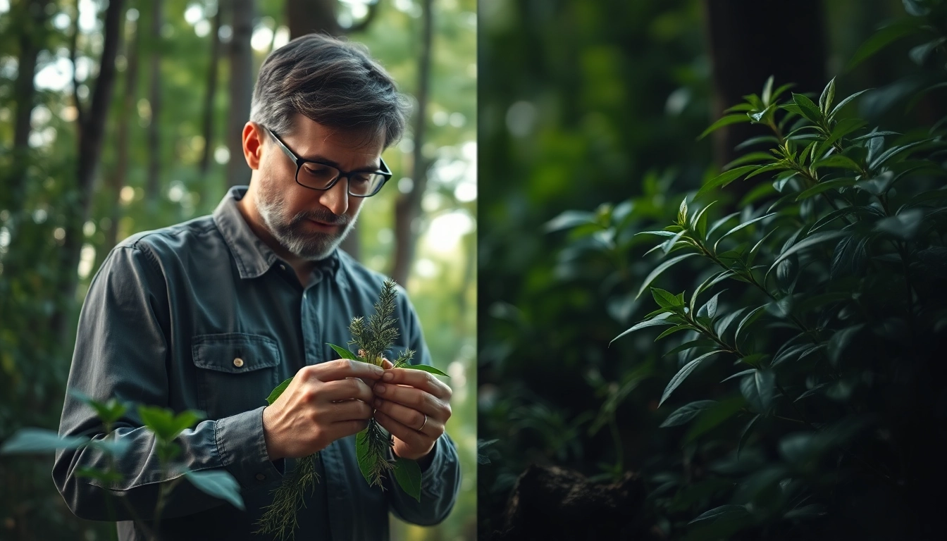 Learn how to get dmt through natural methods in a serene forest setting.