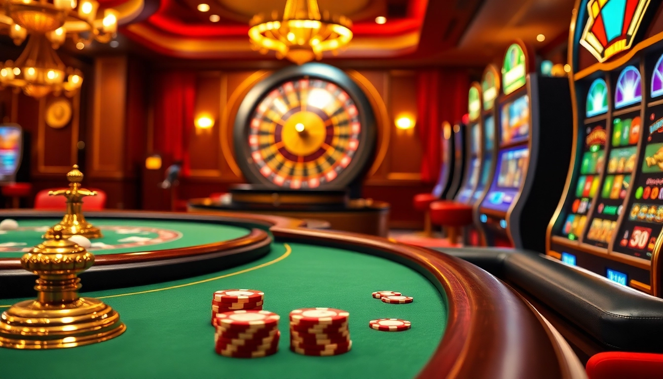 Experience the thrill of gambling at https://kjc.coach/ with modern slot machines and poker tables in a luxurious casino.