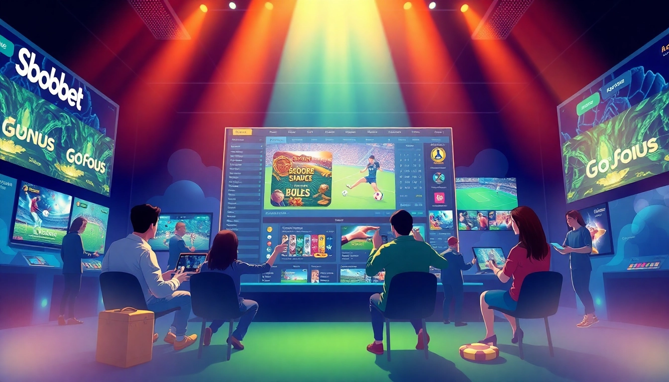 Exciting online betting experience at sbobet.dance with vibrant sports and casino game visuals.