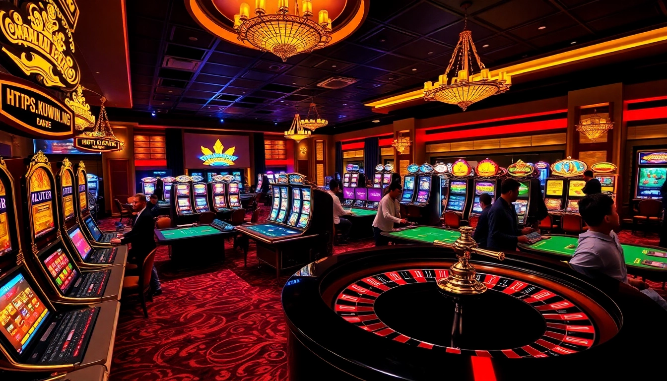 Experience the thrill of betting at https://kuwin.ng/, showcasing vibrant casino games and lively players.
