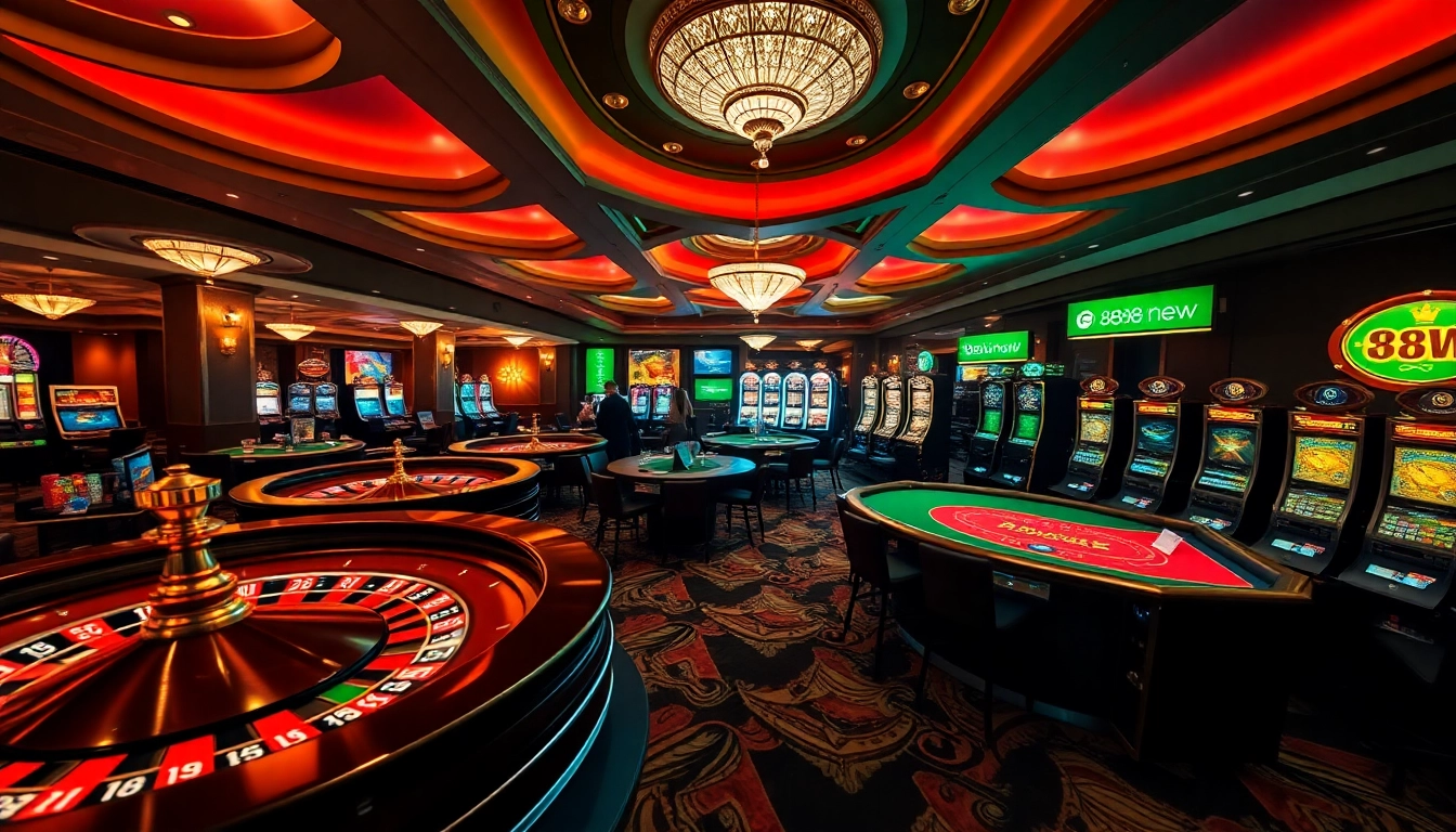 Experience the thrill of 888new's vibrant casino games with dynamic poker tables and exciting slot machines.
