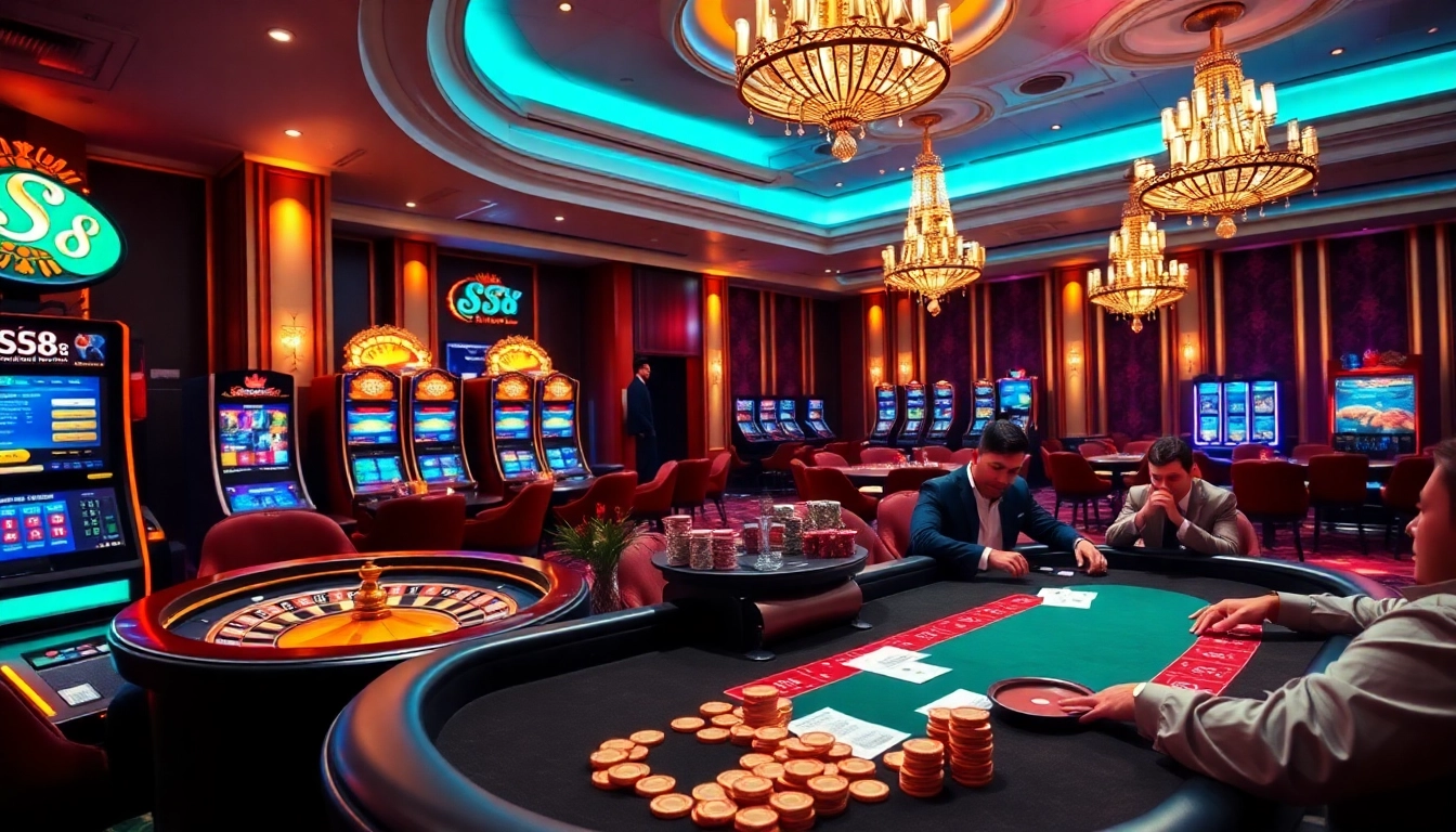 Experience the thrill of S8 Casino with vibrant gaming atmospheres and luxury settings.